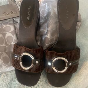 Y2K Calvin Klein heels, lightly warn size 7